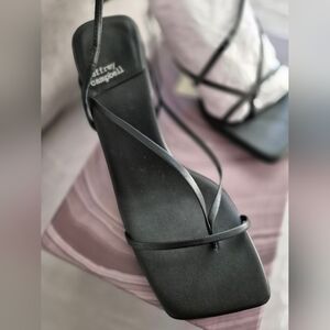 Jeffrey Campbell Black Strappy Sandals